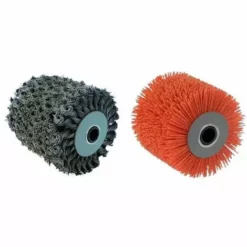 2 Brosses (métal Torsadé Pour Meuleur, Nylon Abrasif Pour Nettoyer) Pour Renovateur REX 120C, REX 200, REX-H200 FARTOOLS