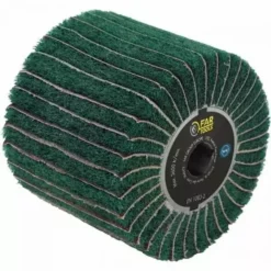 FARTOOLS Brosse Fibre Synthétique Et Lamelles Abrasives Ø120mm/L100mm