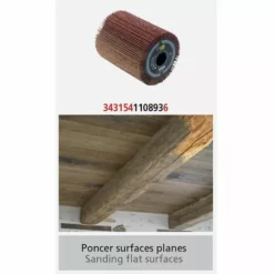 FARTOOLS Brosse A Lamelles Abrasives Ø80mm - L 100mm Pour Poncer -Far Tools Soldes Boutique 44410432 3