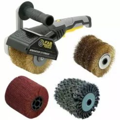 FARTOOLS Rénovateur REX120C 1300W, Avec 4 Brosses (2 X Fil Laitonné, Fibre Synthétique, Métal Torsadé) FAR TOOLS